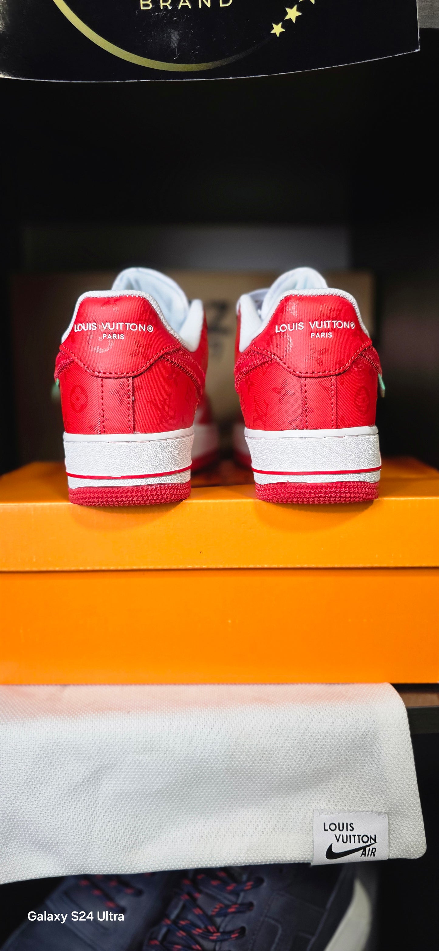 AIR FORCE LOUIS VUITTON RED WHITE