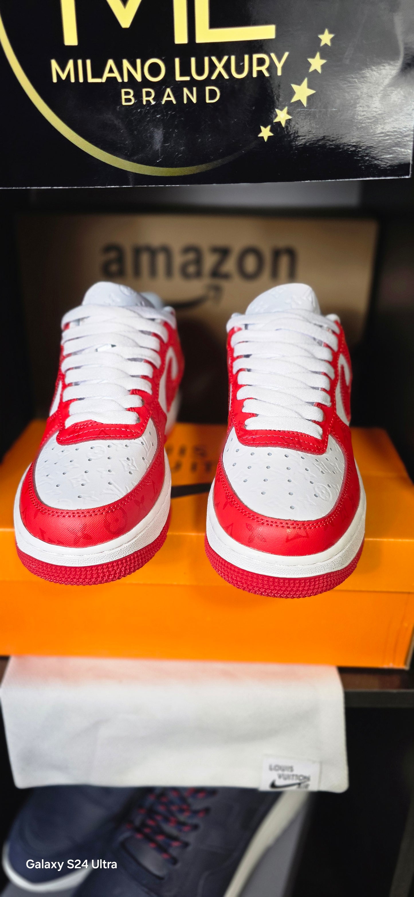 AIR FORCE LOUIS VUITTON RED WHITE