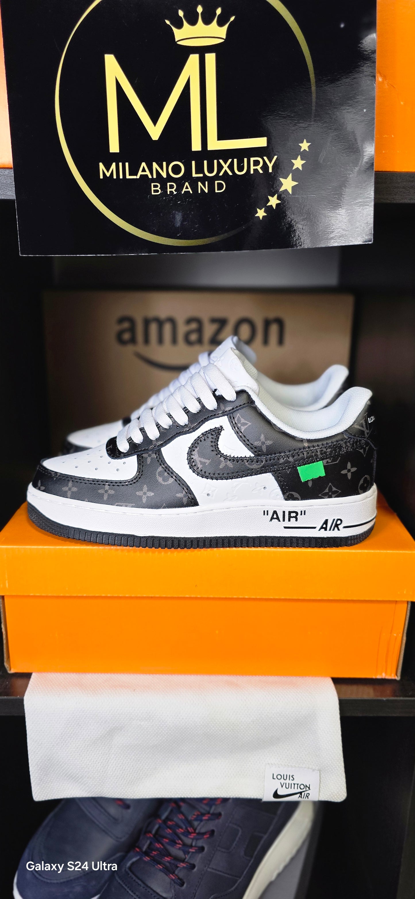 AIR FORCE LOUIS VUITTON BLACK WHITE