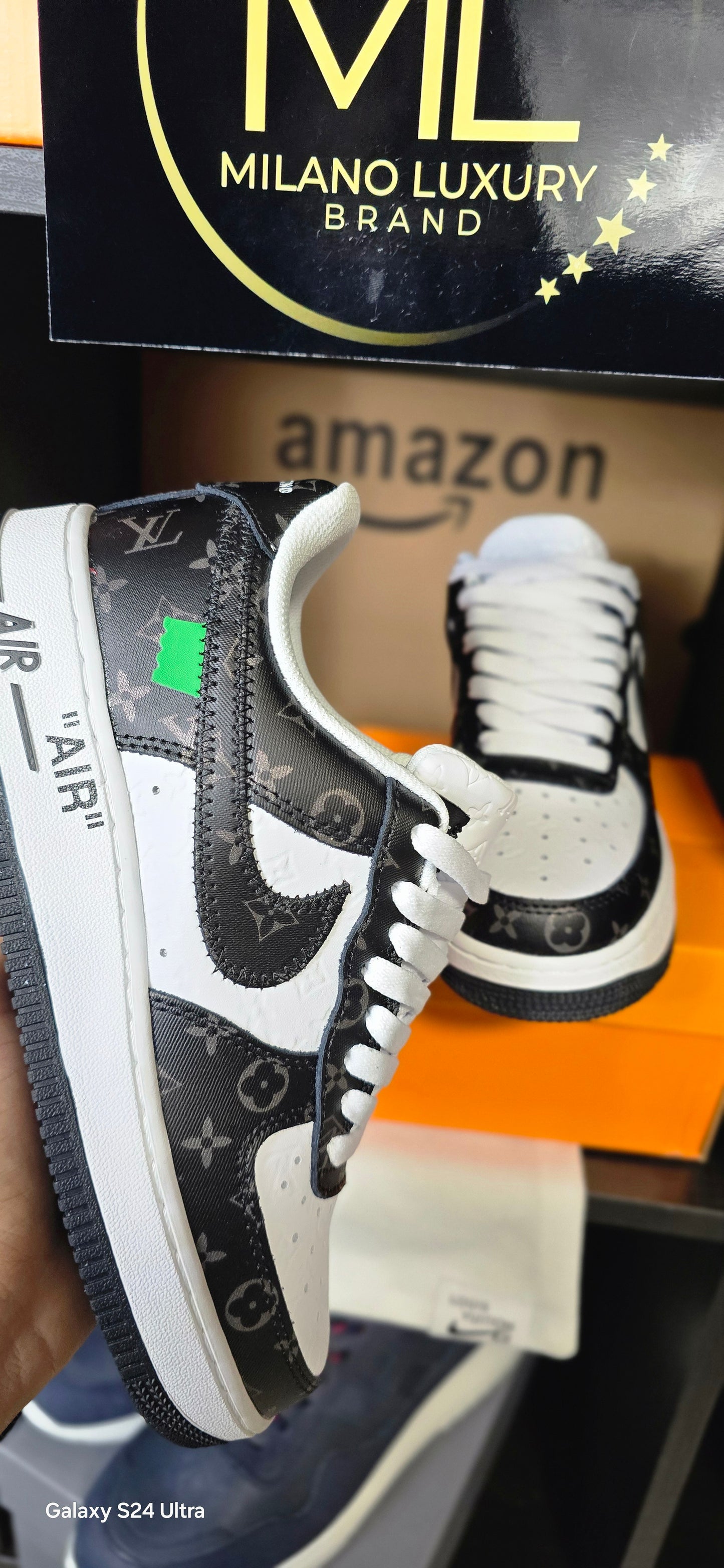 AIR FORCE LOUIS VUITTON BLACK WHITE